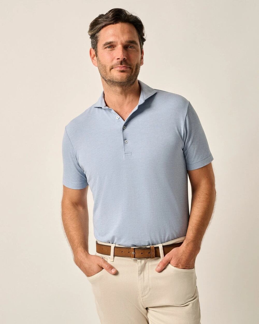 Johnnie-O Top Shelf Idris Polo in Laguna Blue size Medium